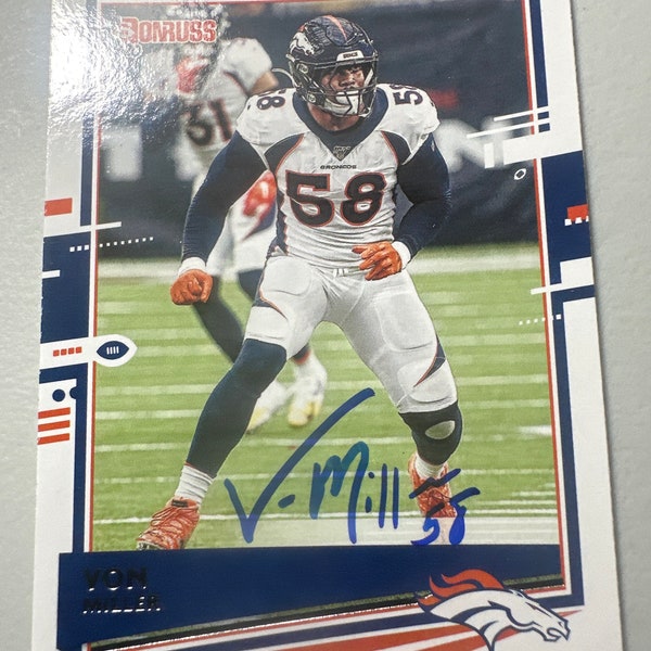 Von Miller autograph card