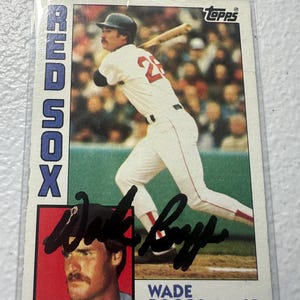 Wade Boggs Autogrammkarte