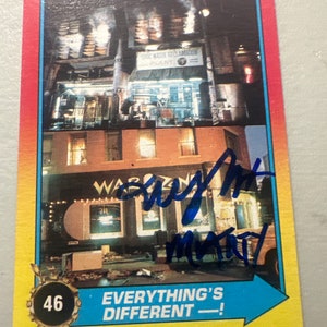 Michael J. Fox handsignierte Karte
