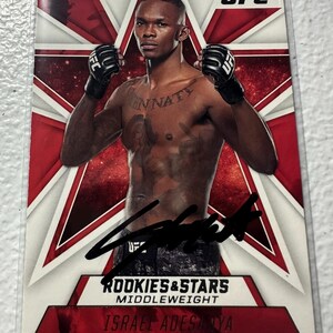 Cartão autógrafo de Israel Adesanya