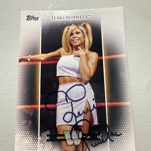Carte dédicacée par Terri Runnels