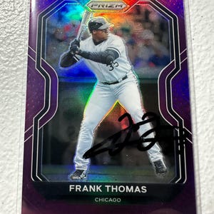 Frank Thomas Autogrammkarte