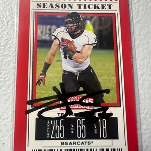 Travis Kelce signierte Karte