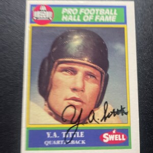Y.A. Titre carte autographe
