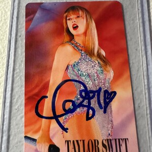 Taylor Swift Autogrammkarte