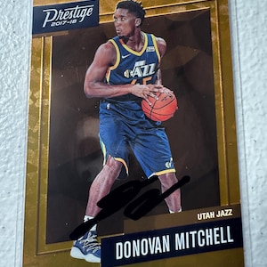 Tarjeta autógrafa de Donovan Mitchell