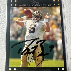 Drew Brees Autogrammkarte