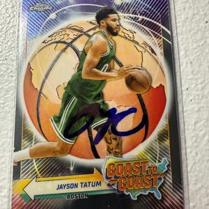 Tarjeta autógrafa de Jayson Tatum