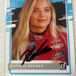 Natalie Decker Autogrammkarte
