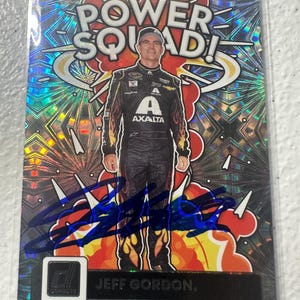 Cartão de autógrafo de Jeff Gordon
