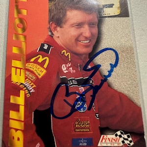 Bill Elliot Autogrammkarte