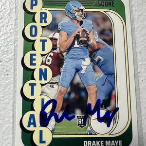 Drake Maye Autogrammkarte