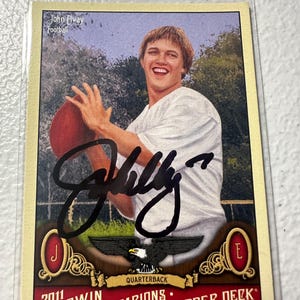 John Elway Autogrammkarte