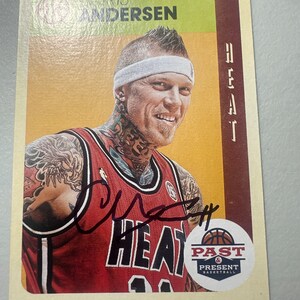 Chris Andersen signierte Karte