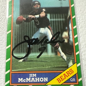 Jim McMahon Autogrammkarte