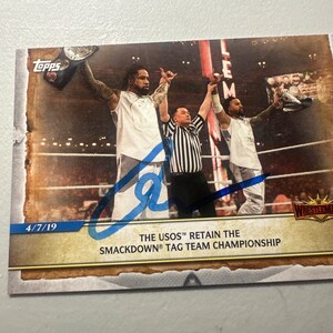 Carte autographe de Shinsuke Nakamura