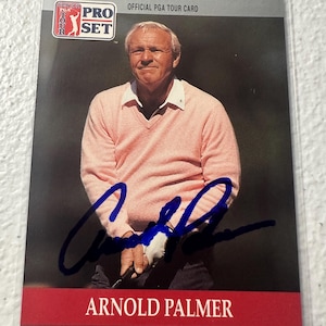 Arnold Palmer Autogrammkarte