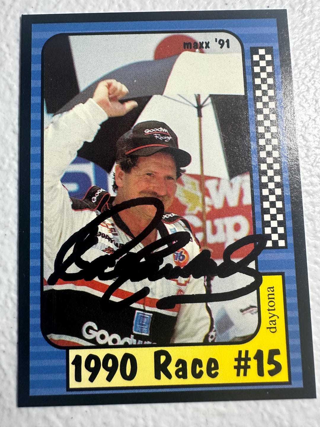Dale Earnhardt Autograph Card - Etsy