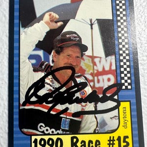 Tarjeta autógrafa de Dale Earnhardt
