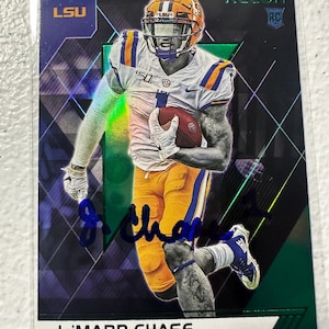 Tarjeta autografiada de Ja'Marr Chase