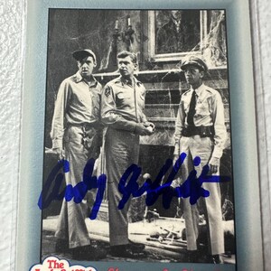 Carte autographe Andy Griffith