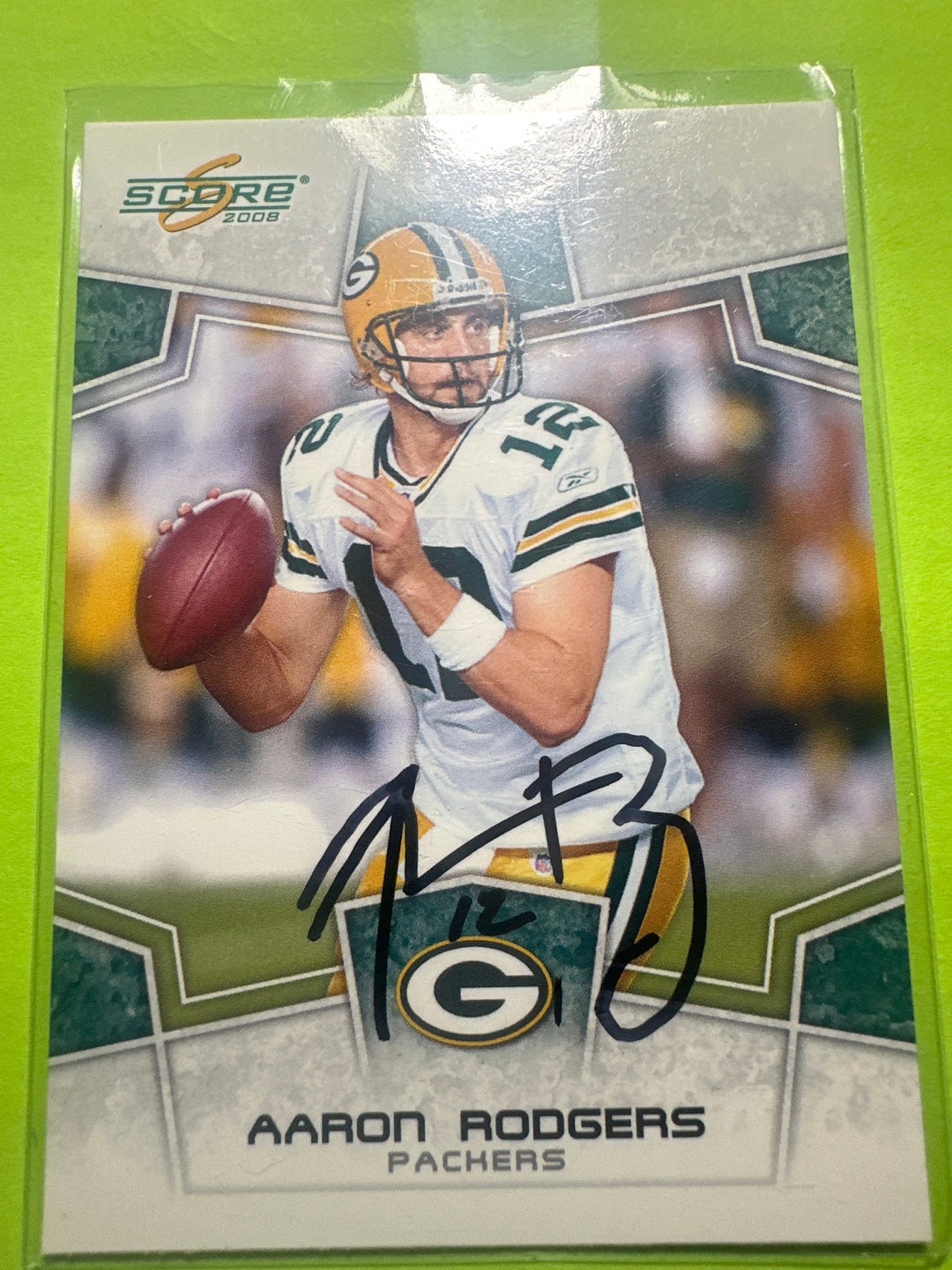 Aaron Rodgers Autograph Card - Etsy