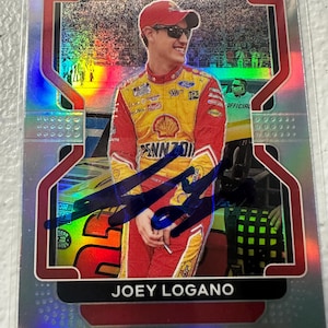 Joey Logano signierte Karte