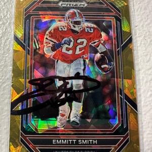 Gesigneerde kaart van Emmitt Smith