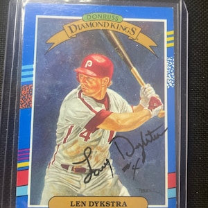 Carte d'autographes de Lenny Dykstra