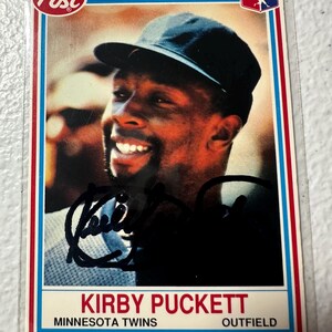Kirby Puckett Autogrammkarte