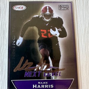 Cartão de autógrafos de Najee Harris