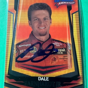 Carte autographe de Dale Earnhardt Junior