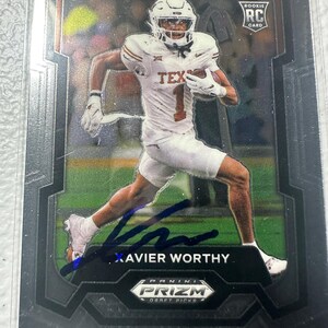 Tarjeta autógrafa de Xavier Worthy