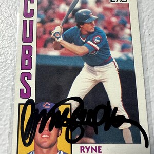 Tarjeta autógrafa de Ryne Samberg