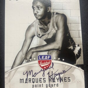 Carte dédicacée par Marques Haynes