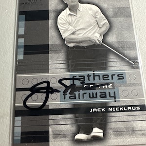 Jack Nicklaus Autogrammkarte
