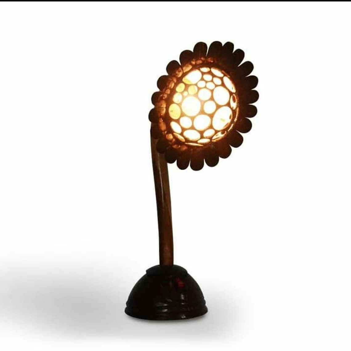 Handicraft Table Lamp/ Coconut Shell Lamp Shade Etsy