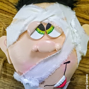 Halloween 3D character, Halloween attachment, 3D charate attachment, Halloween embellishment, wreath embellishment, Mummy attachment,