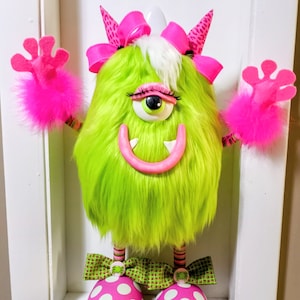 Monster Mash Wreath attachment, Whimsical Halloween wreath attachment, Halloween wreath decor, 3d Monster wreath attachment