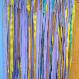 Indian Handmade Hippie Garland Christmas Boho party decor,Baby Shower Banner,Garland back drop,Hippie Junk Curtains,Vintage fabric banner