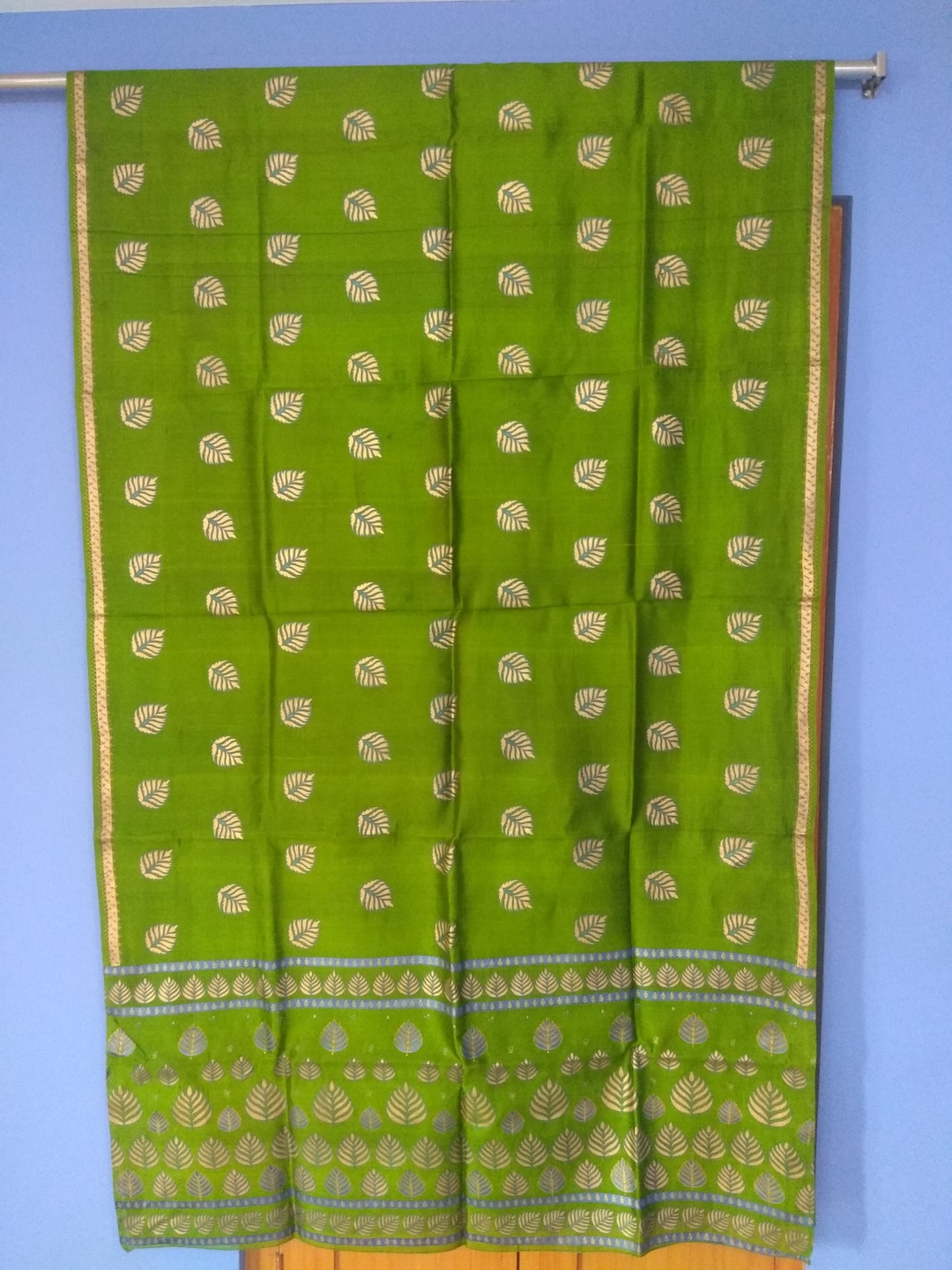 Indian Vintage Art Silk Home Decor Fabric Craft Boho Sari Etsy