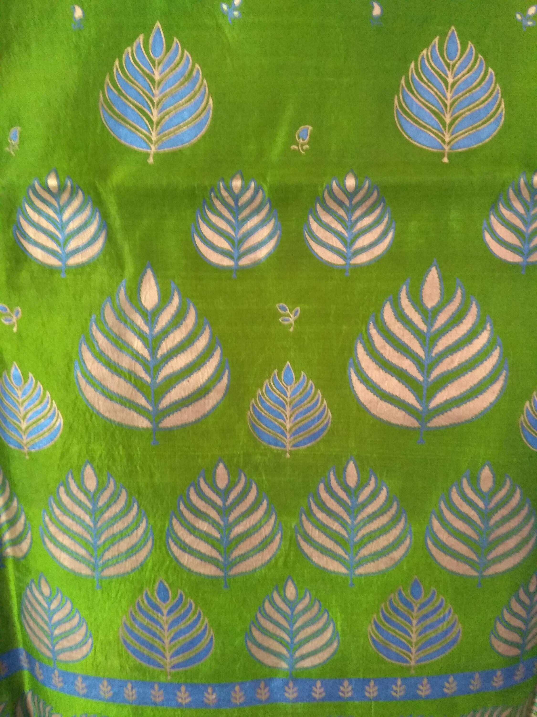 Indian Vintage Art Silk Home Decor Fabric Craft Boho Sari Etsy