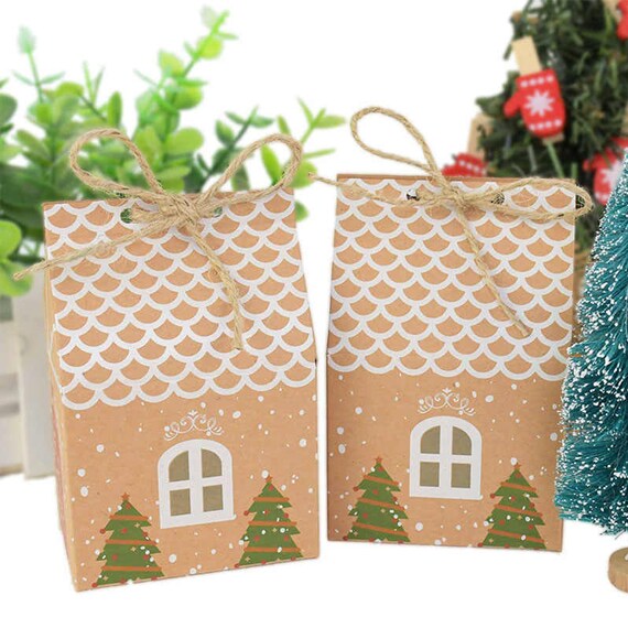 10pcs Wrapping Paper for Christmas Gift Box Christmas tree