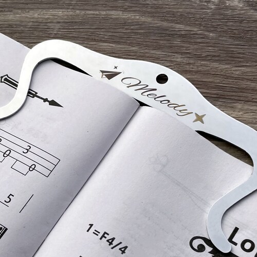 Personalized MUSIC PAGE HOLDER Piano Teacher Gift Gifts for Etsy