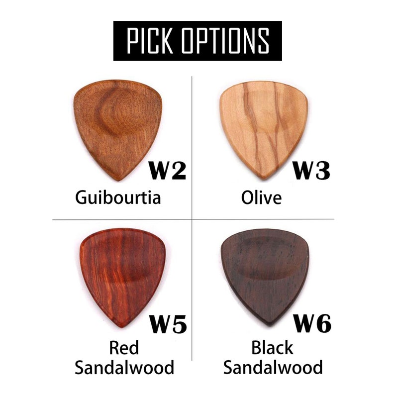 Personalized Wooden Guitar Picks with Case, Custom Guitar Pick Holder, Plectrum Box Guitar Player Gift, Father's Day, Gifts for Christmas image 9