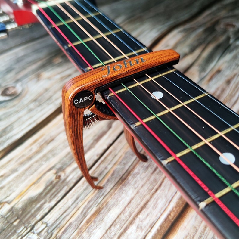 Personalized Custom Wood Guitar Pick with Unique Case, Engrave Holder Box for Wooden Picks, Gift for Musicians Player, Birthday Gifts image 9