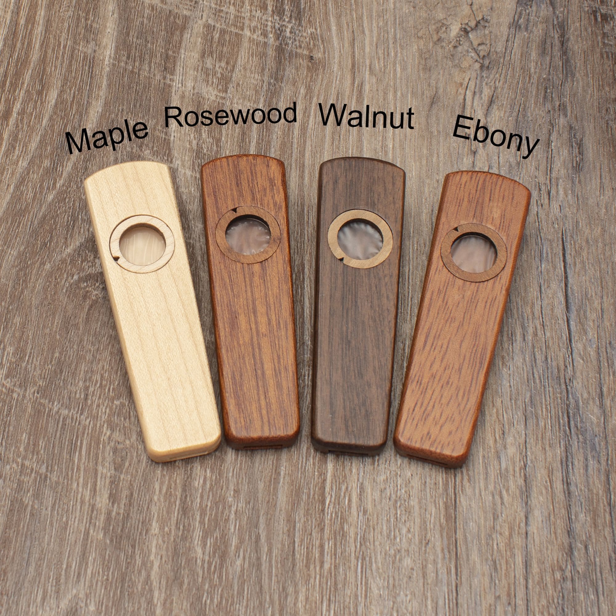 Personalized Wooden Kazoo, Custom Message Kazoos, Guitar Player Gifts