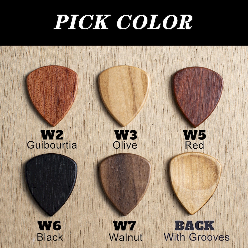 Personalisierte Gitarrenplektren aus Holz mit Etui, individueller Plektrumhalter, Plektrumbox – das perfekte Geschenk für Gitarrenspieler, zum Vatertag oder zu Weihnachten. Bild 9