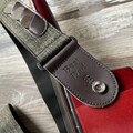 Personalized Guitar Strap with Pick Holder: Engraved Leather & Cotton product logo