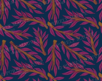 Fuchsia Branches Art Print | Digital Download